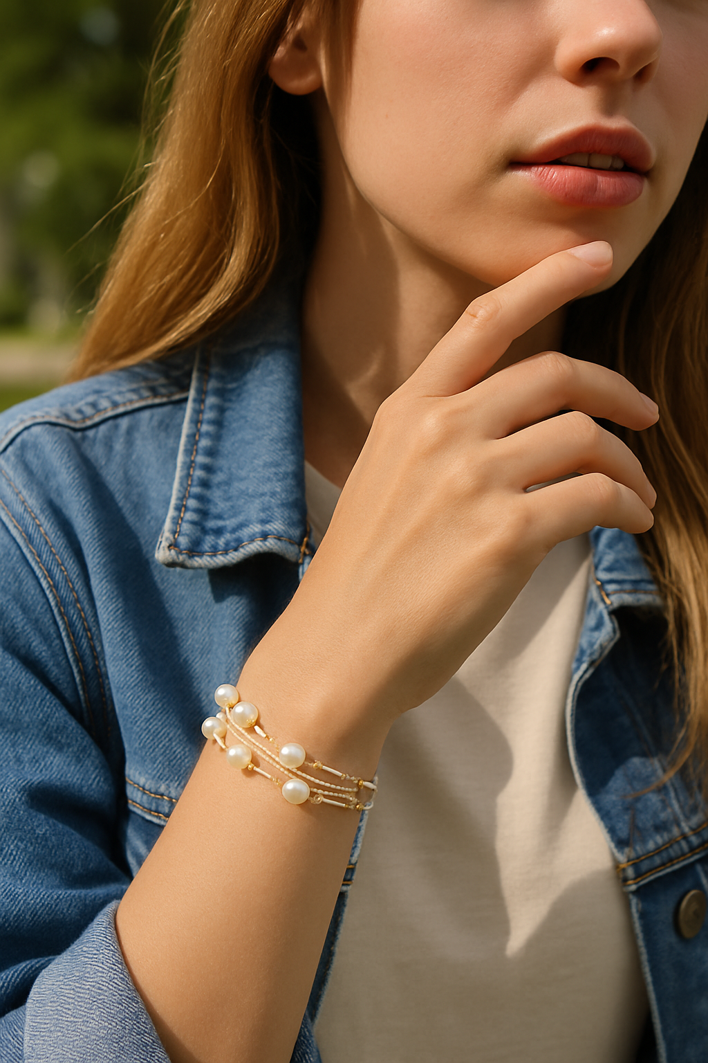 Ocean Pearl Twine Bracelet