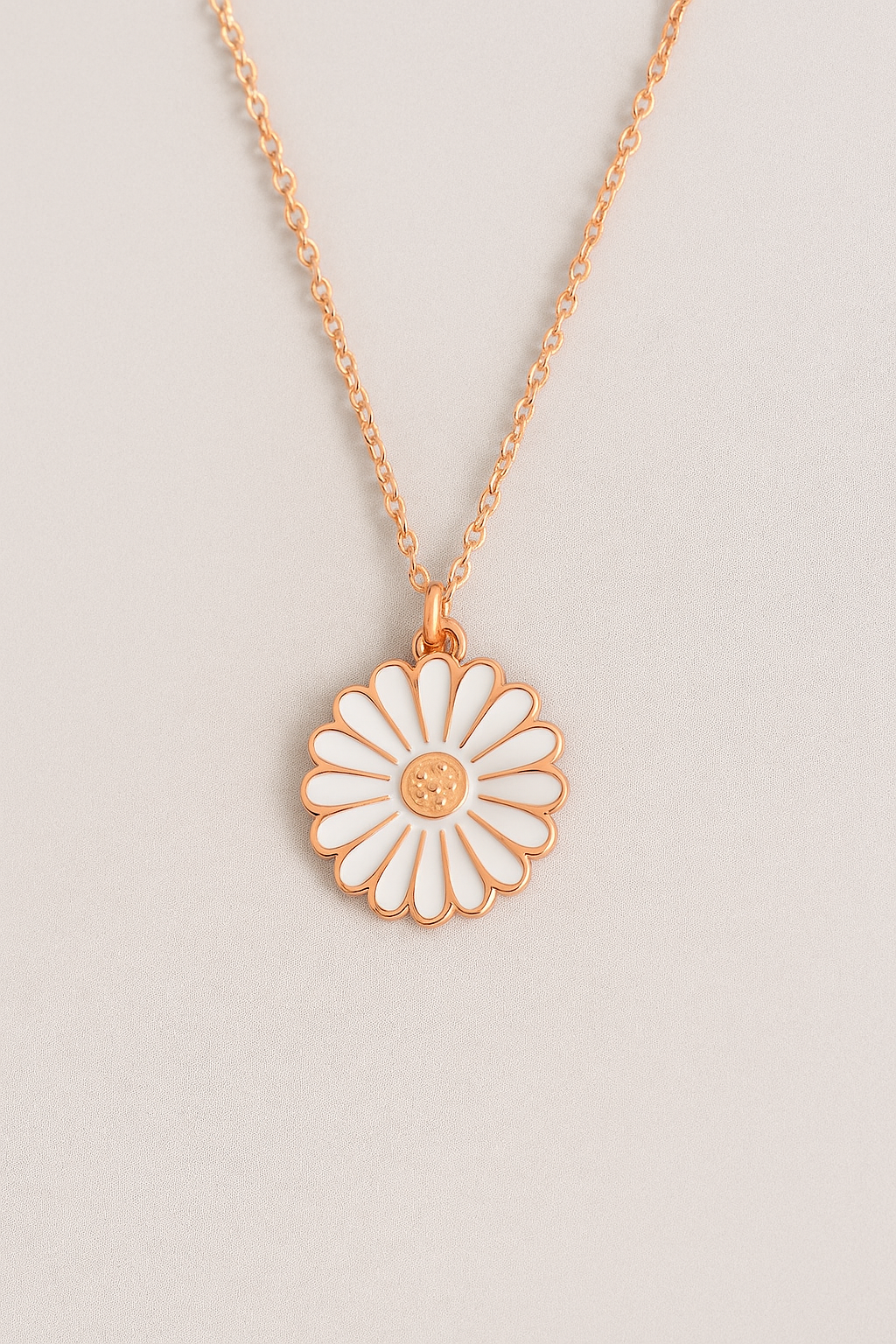 Enamel Daisy Blossom Pendant