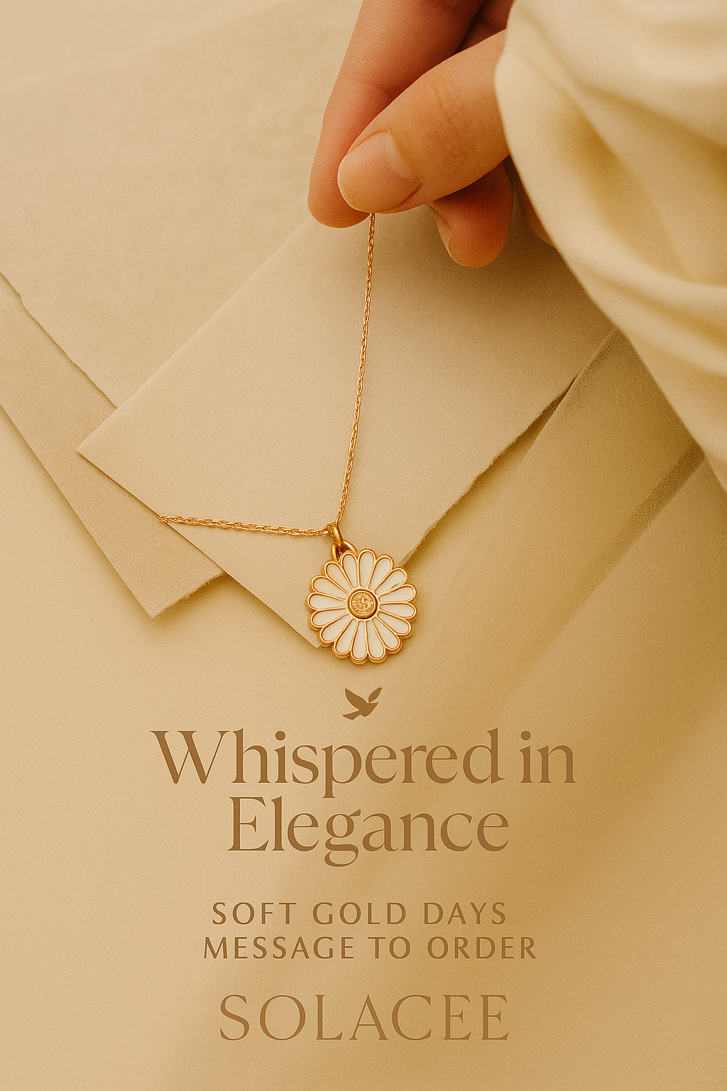 Enamel Daisy Blossom Pendant