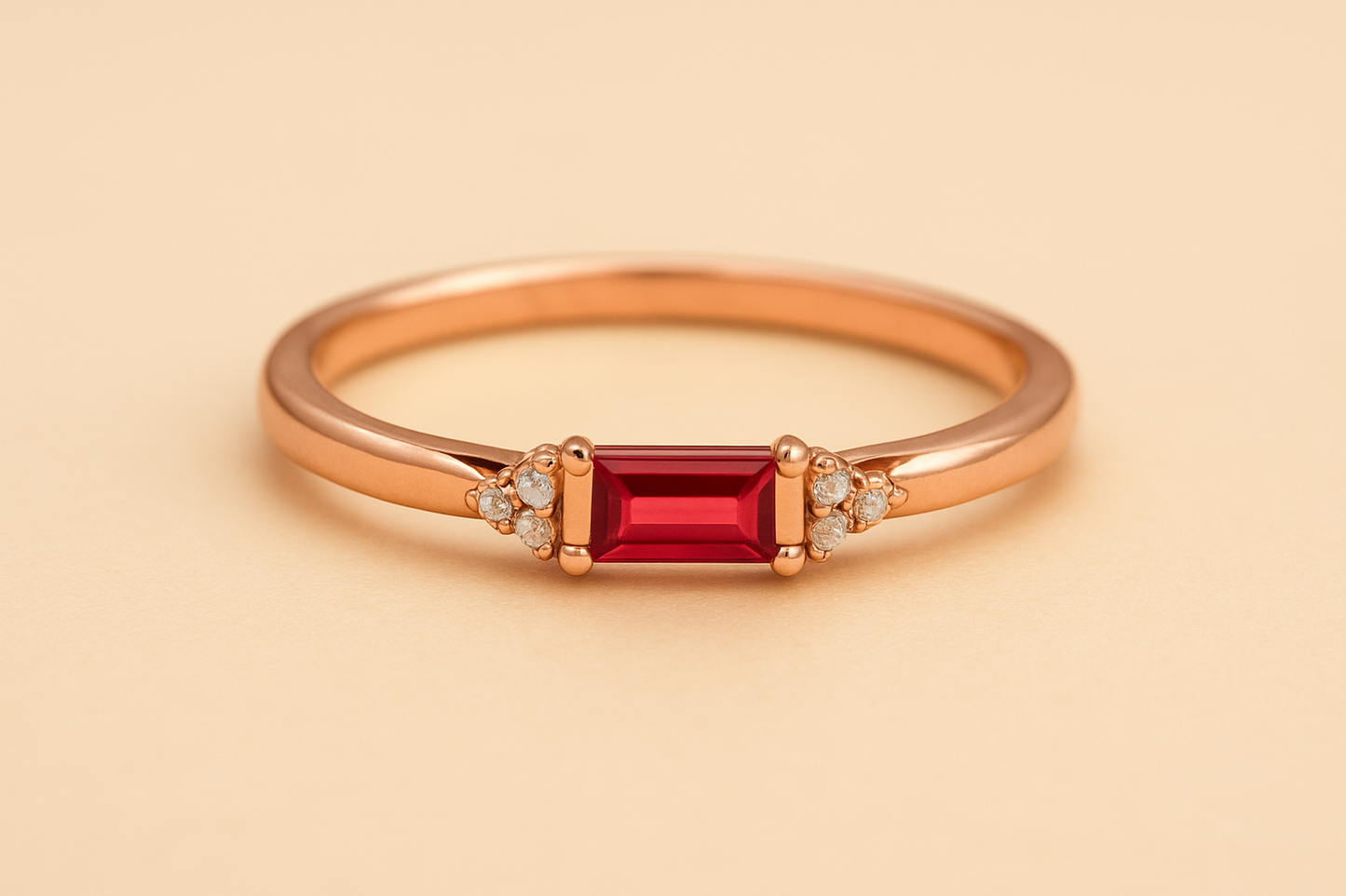 Ruby Radiance Gold Ring
