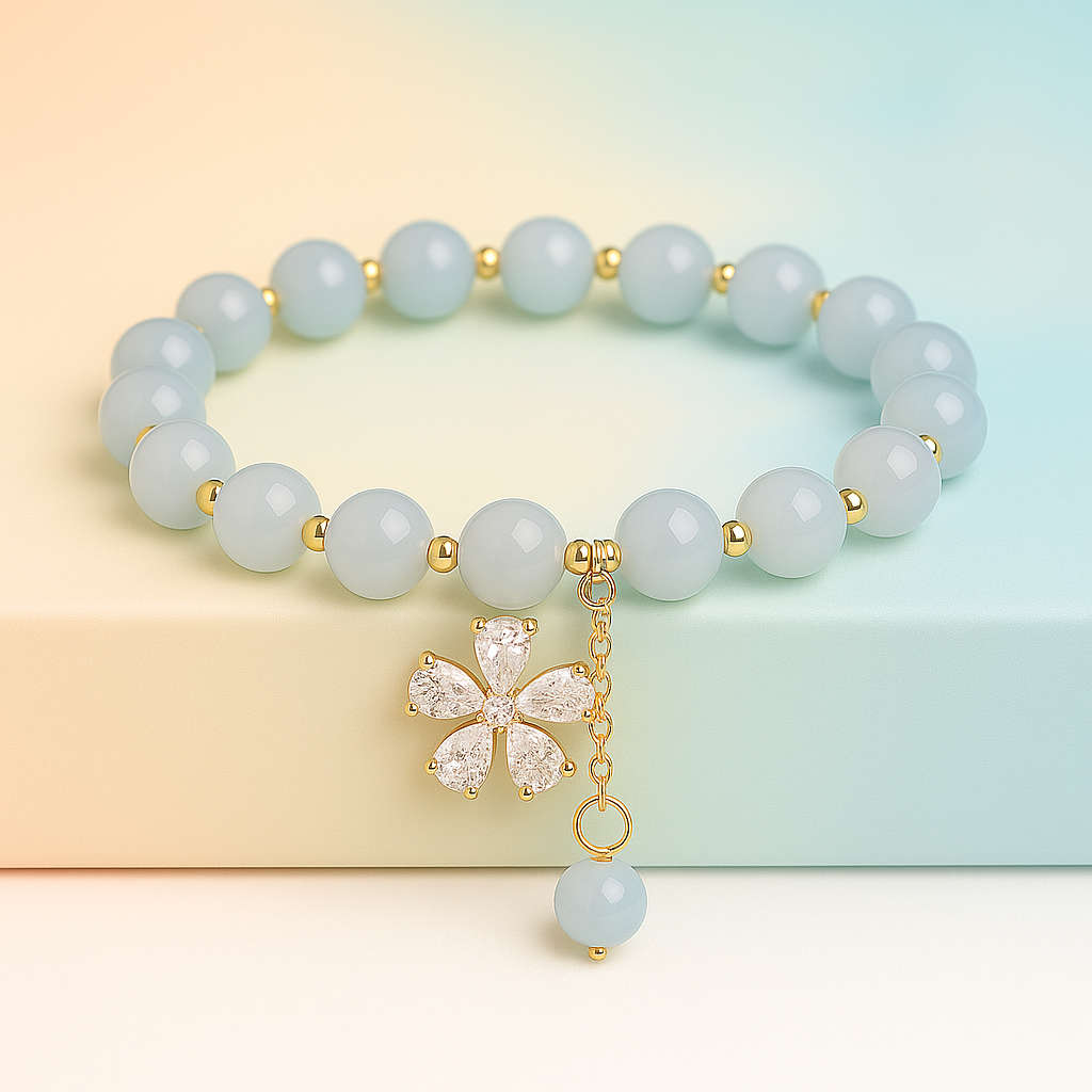 Blue Blossom Charm Bracelet