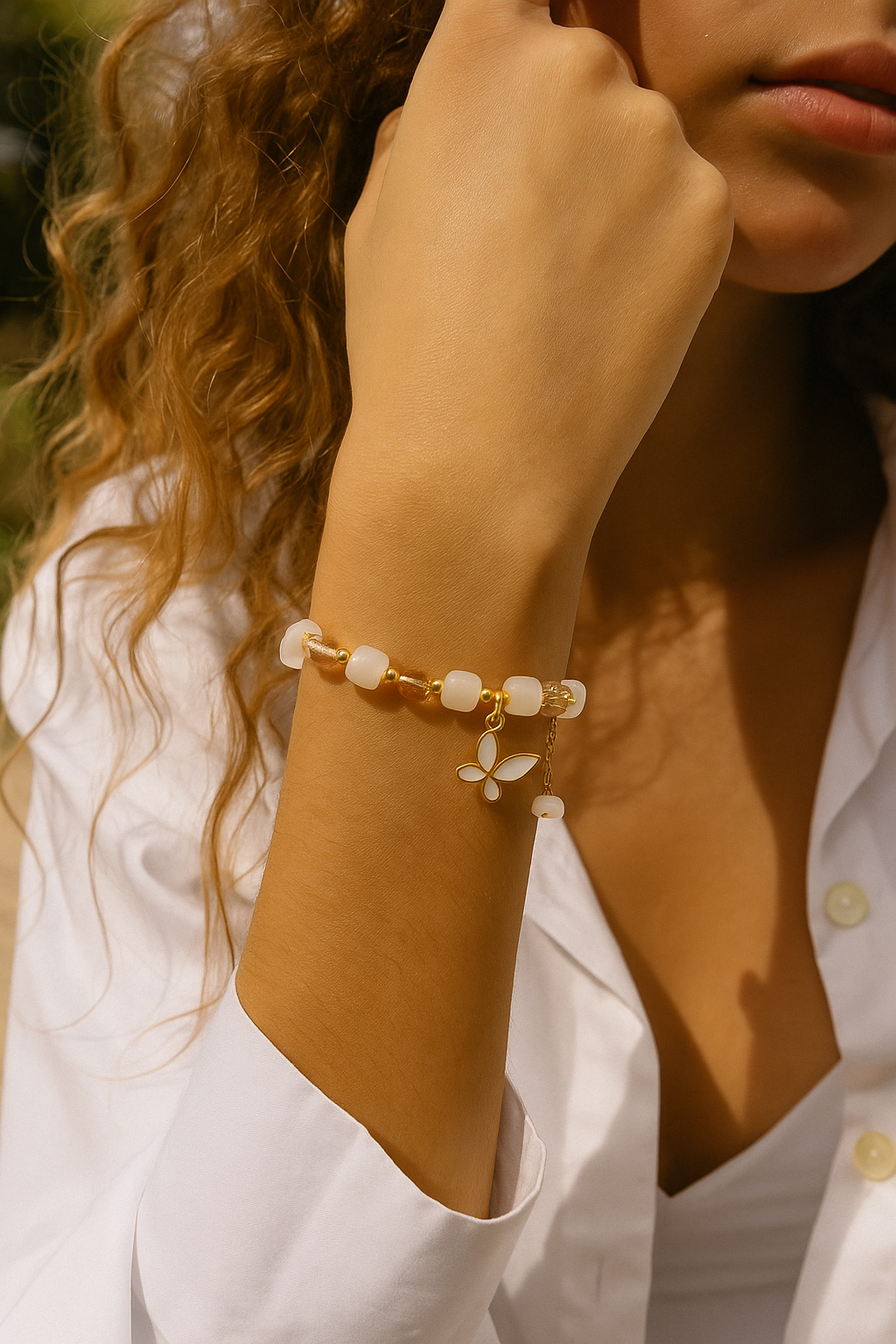 Golden Butterfly Glow Bracelet