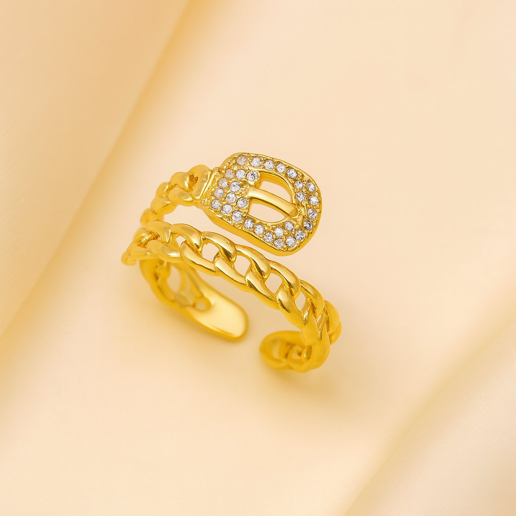 Cuban Chain Buckle Ring