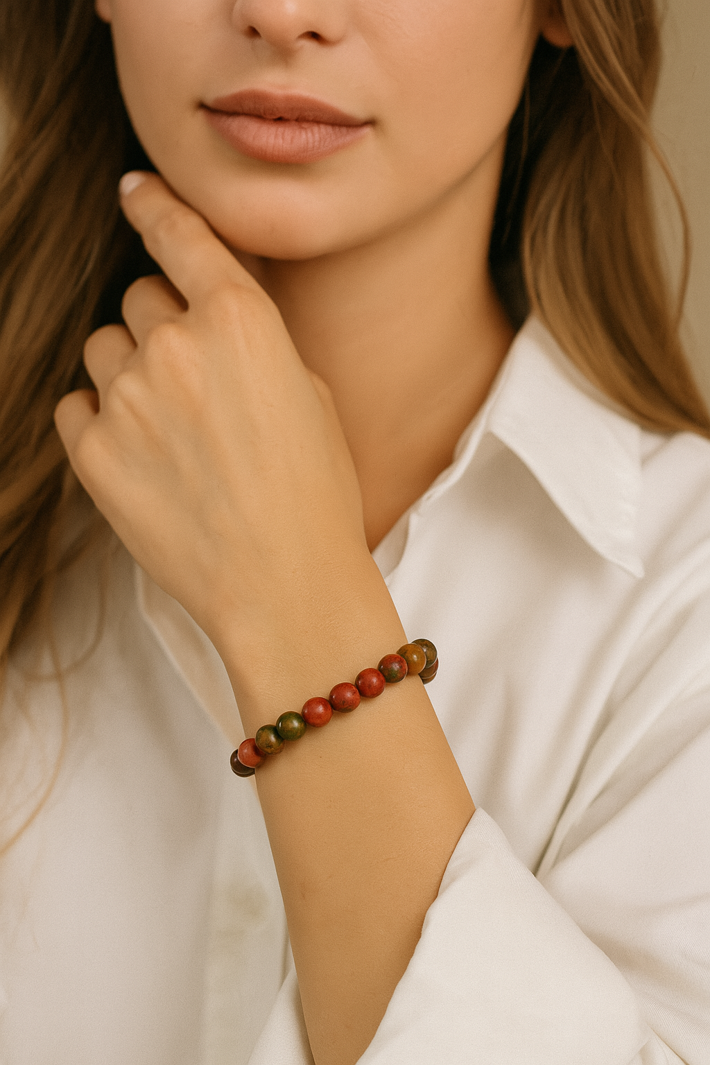 Red Jasper Earthstone Bracelet