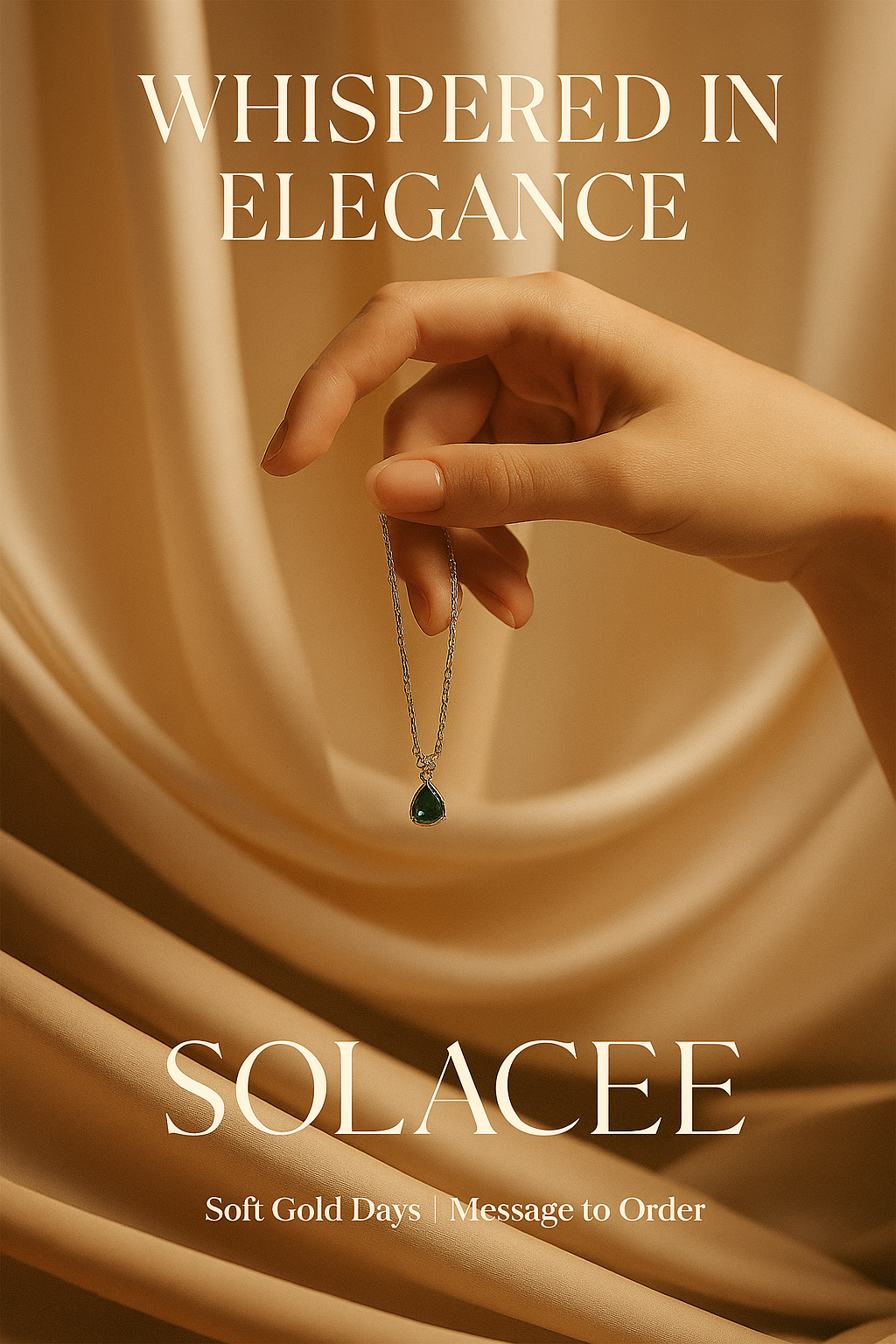 Emerald Teardrop Pendant