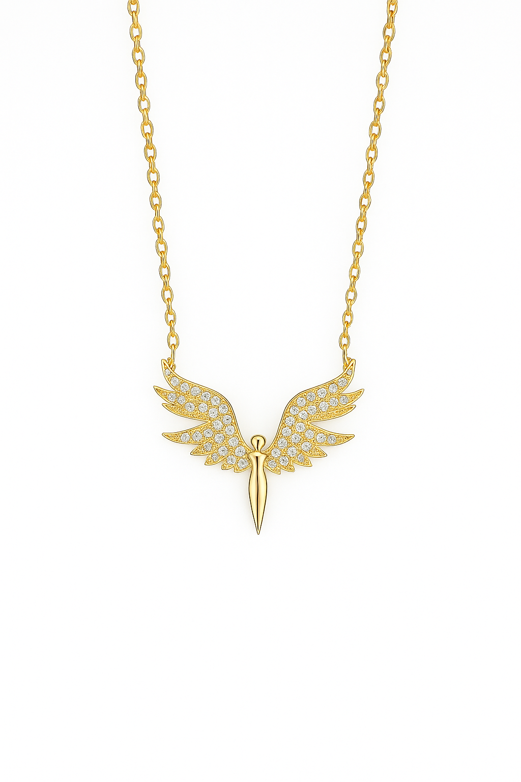 Angel Wing Diamond Necklace