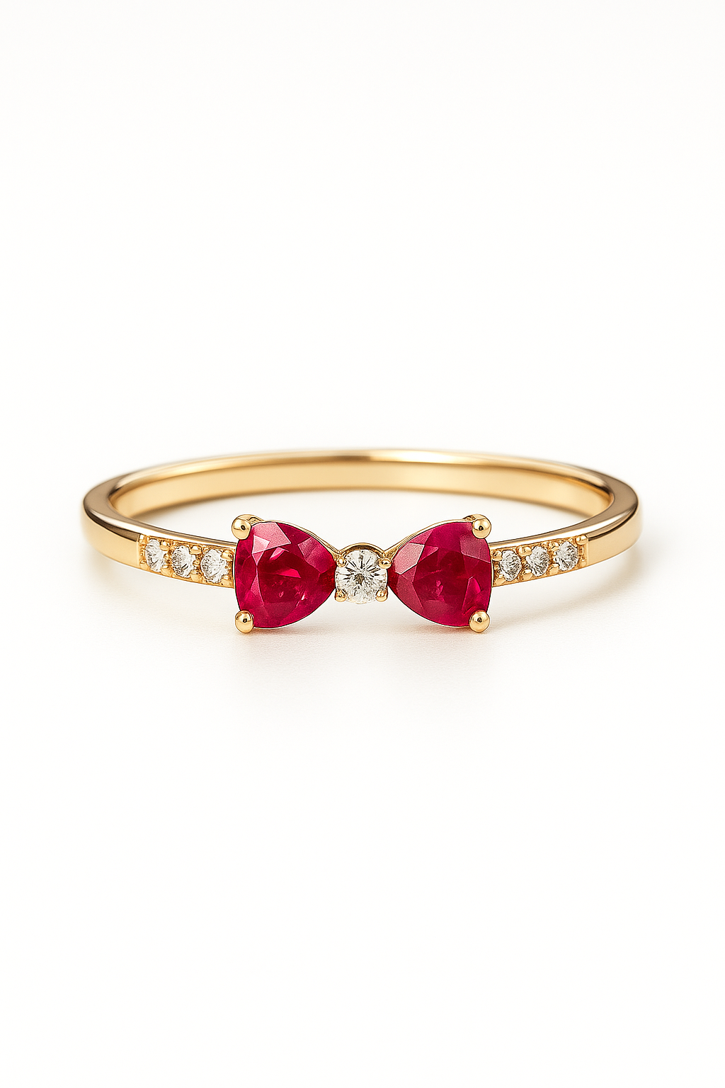 Golden Cross Diamond Ring