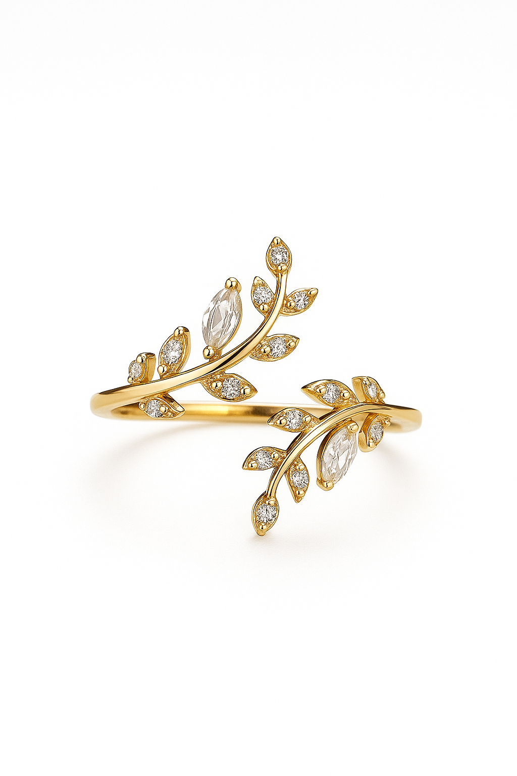 Branch Diamond Wrap Ring