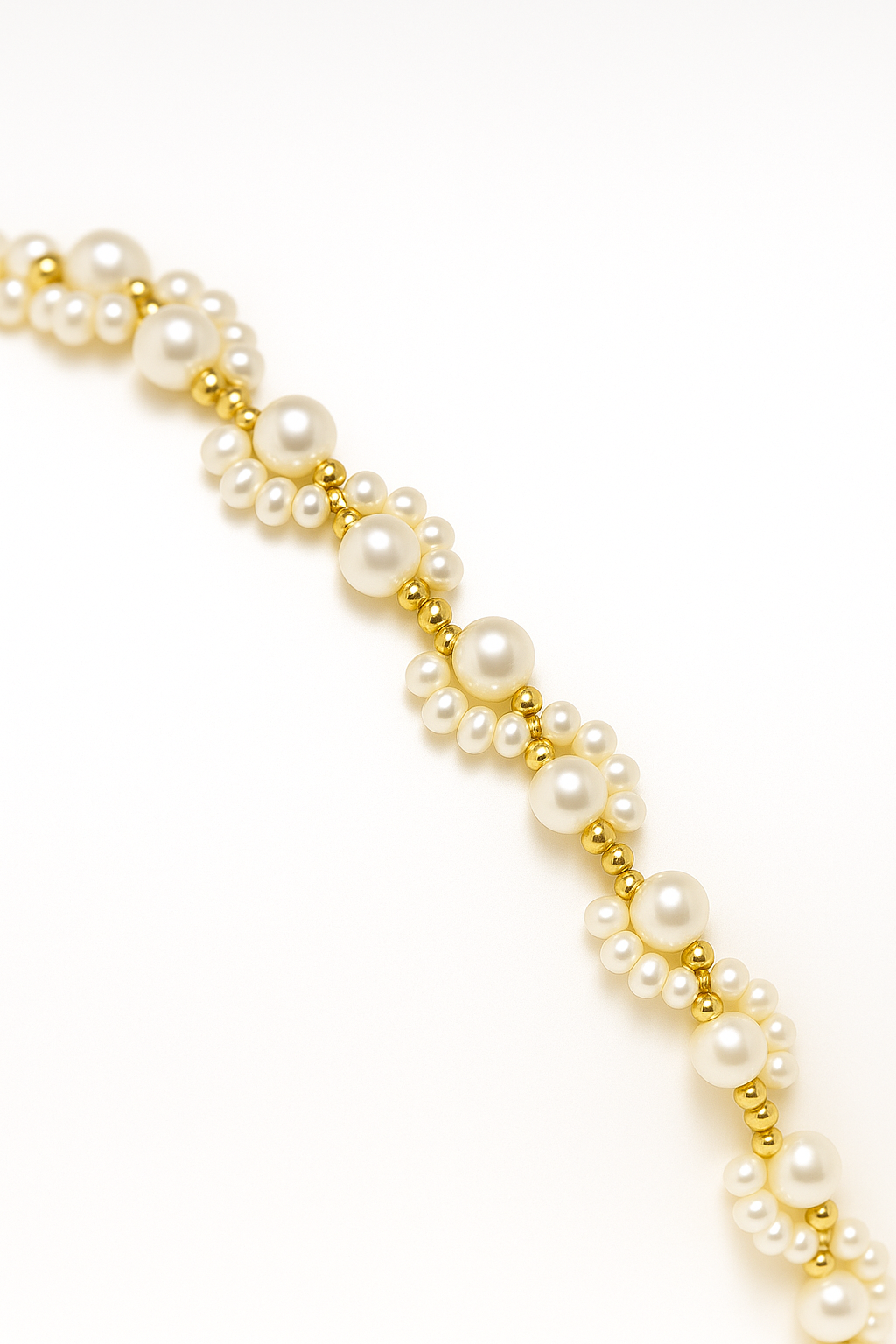 Golden Dew Pearl Chain Bracelet