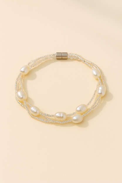 Ocean Pearl Twine Bracelet