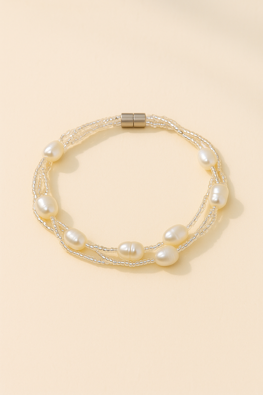 Ocean Pearl Twine Bracelet