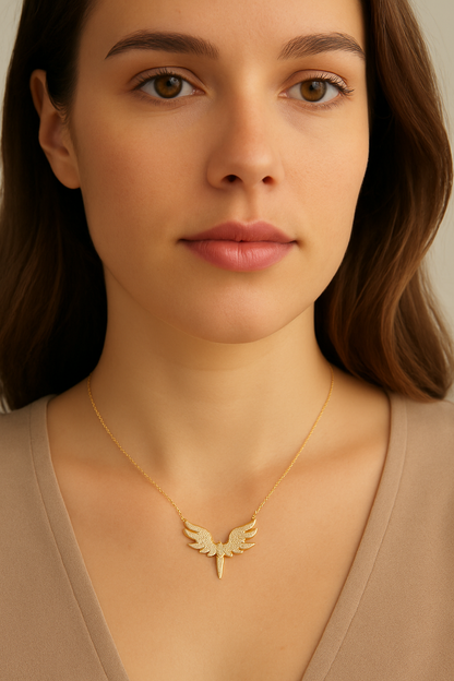 Angel Wing Diamond Necklace