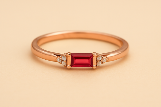 Ruby Radiance Gold Ring