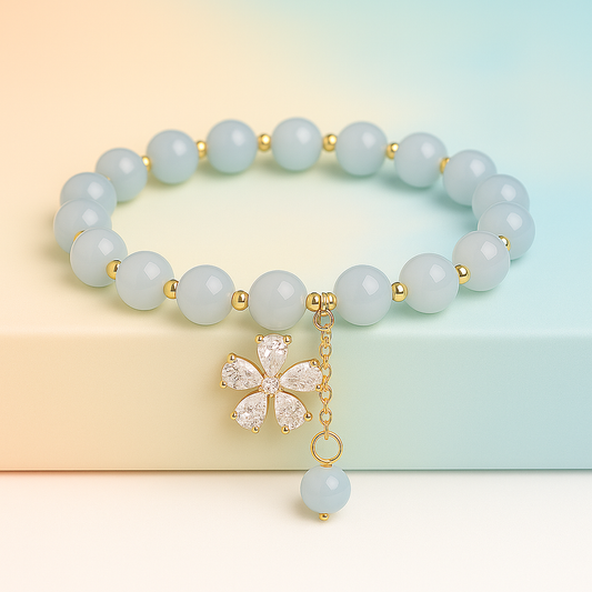 Blue Blossom Charm Bracelet