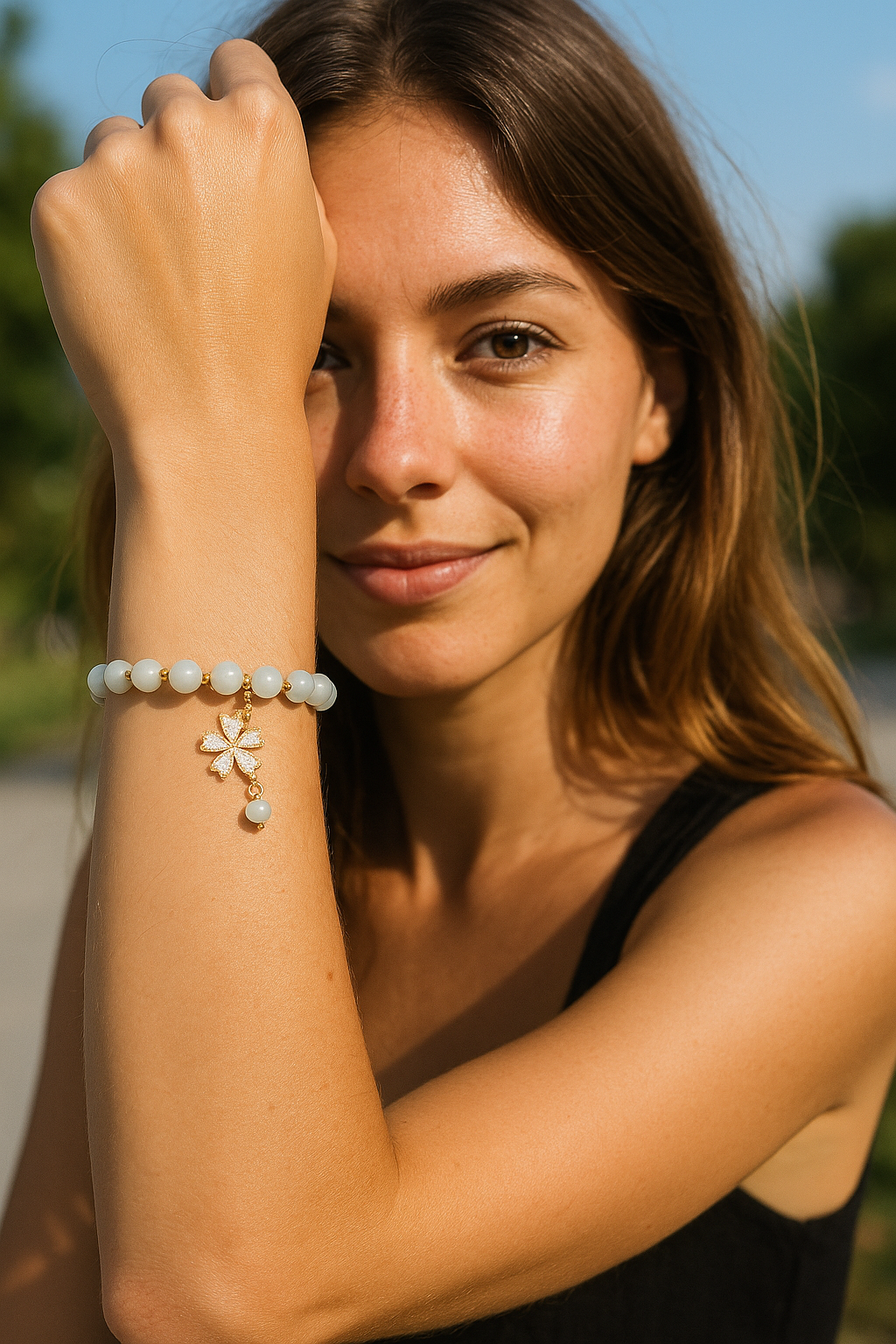 Blue Blossom Charm Bracelet