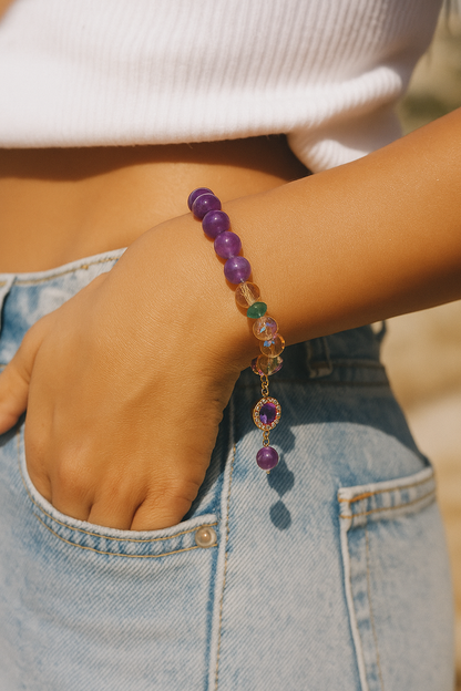 Amethyst Carnival Sparkle Bracelet
