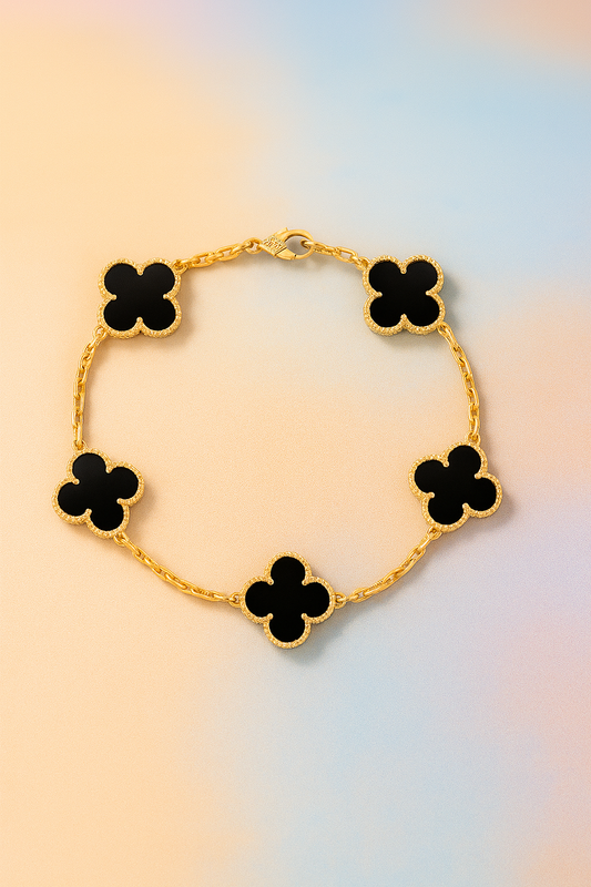 Noir Clover Elegance Bracelet