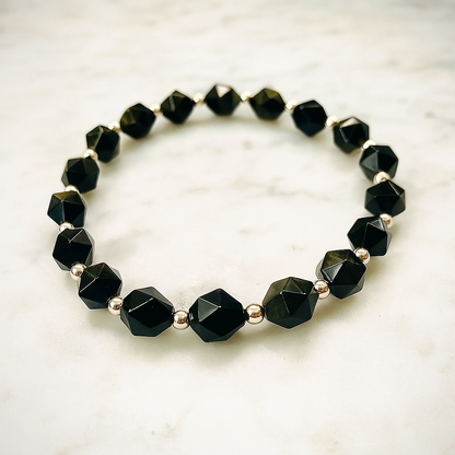 Midnight Gem Facet Bracelet