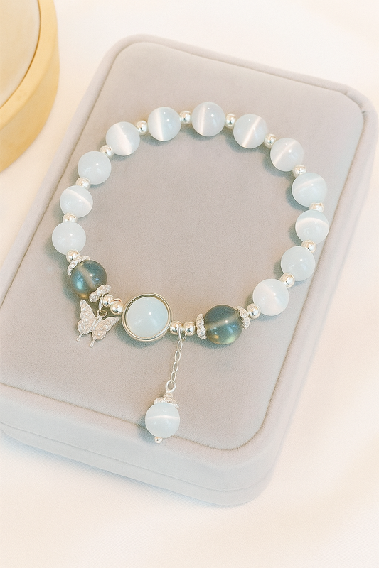 Frosted Moonlight Charm Bracelet