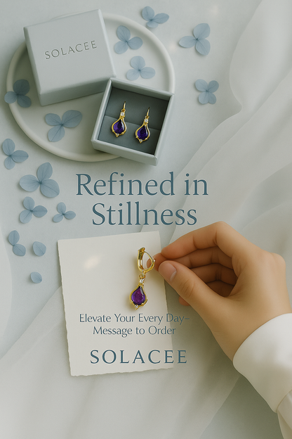 Royal Purple Teardrop Earrings
