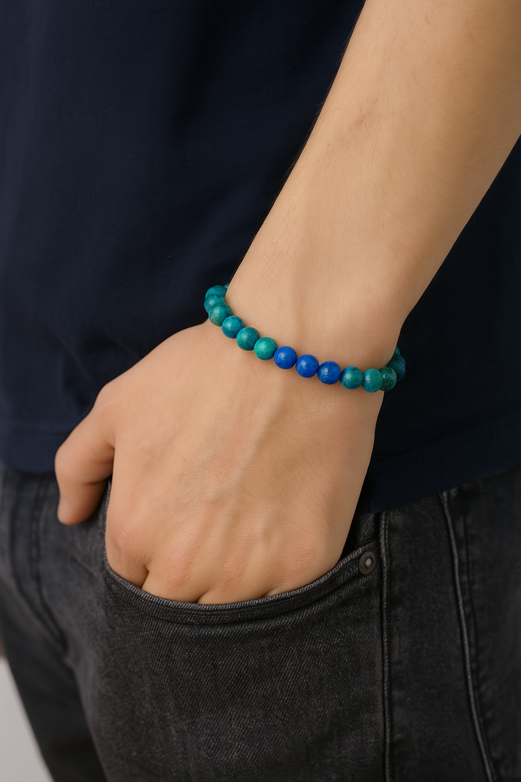 Azurite Malachite Energy Bracelet