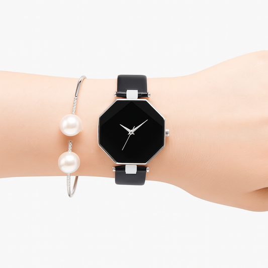 Leather Ladies Watch Women Wrist Decoration