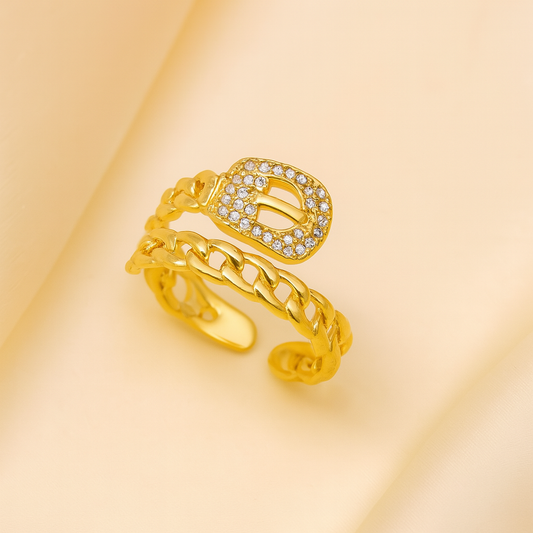 Cuban Chain Buckle Ring