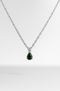 Emerald Teardrop Pendant