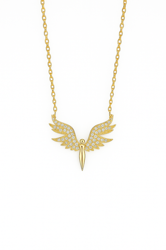 Angel Wing Diamond Necklace