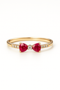 Golden Cross Diamond Ring