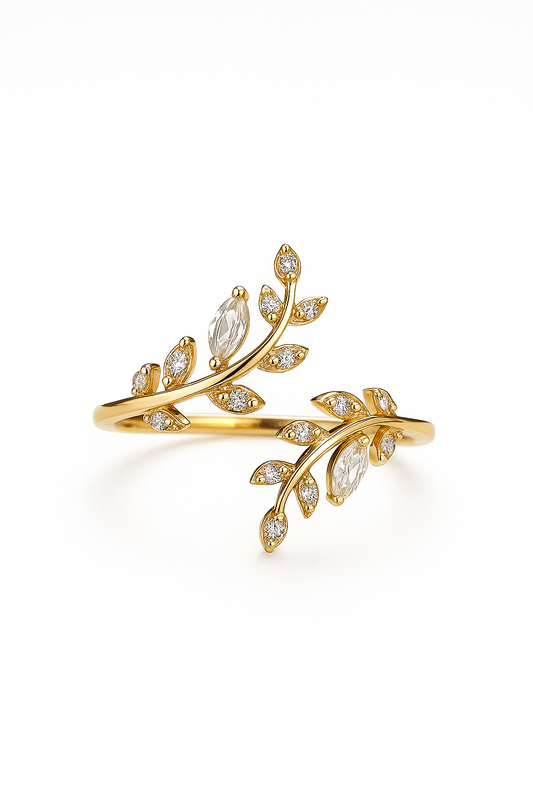 Branch Diamond Wrap Ring